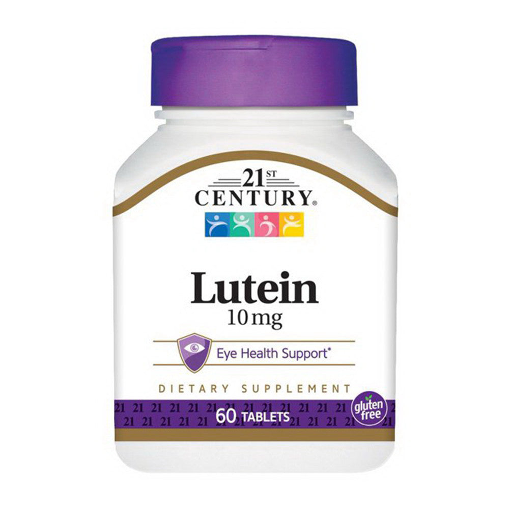 21st Century Lutein 10 mg Tablets for Eye Health, 60 Ea